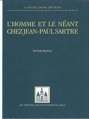 cover image of Homme et le néant chez Jean-Paul Sartre